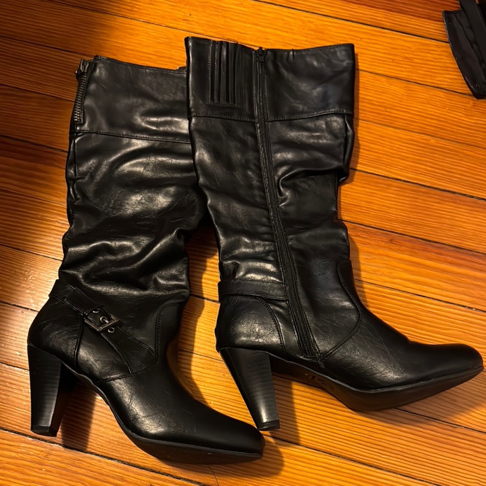 Women's G by Guess Black Leather Boots